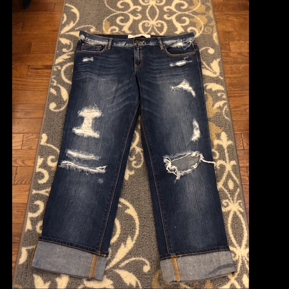 Dark wash denim
